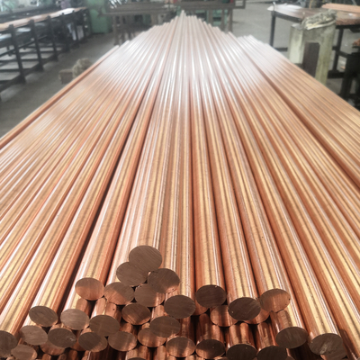 Barres de rond adaptées aux besoins du client d'en cuivre de Cu de 99.90 % 1/6 B68 UNS C12200-O60-S